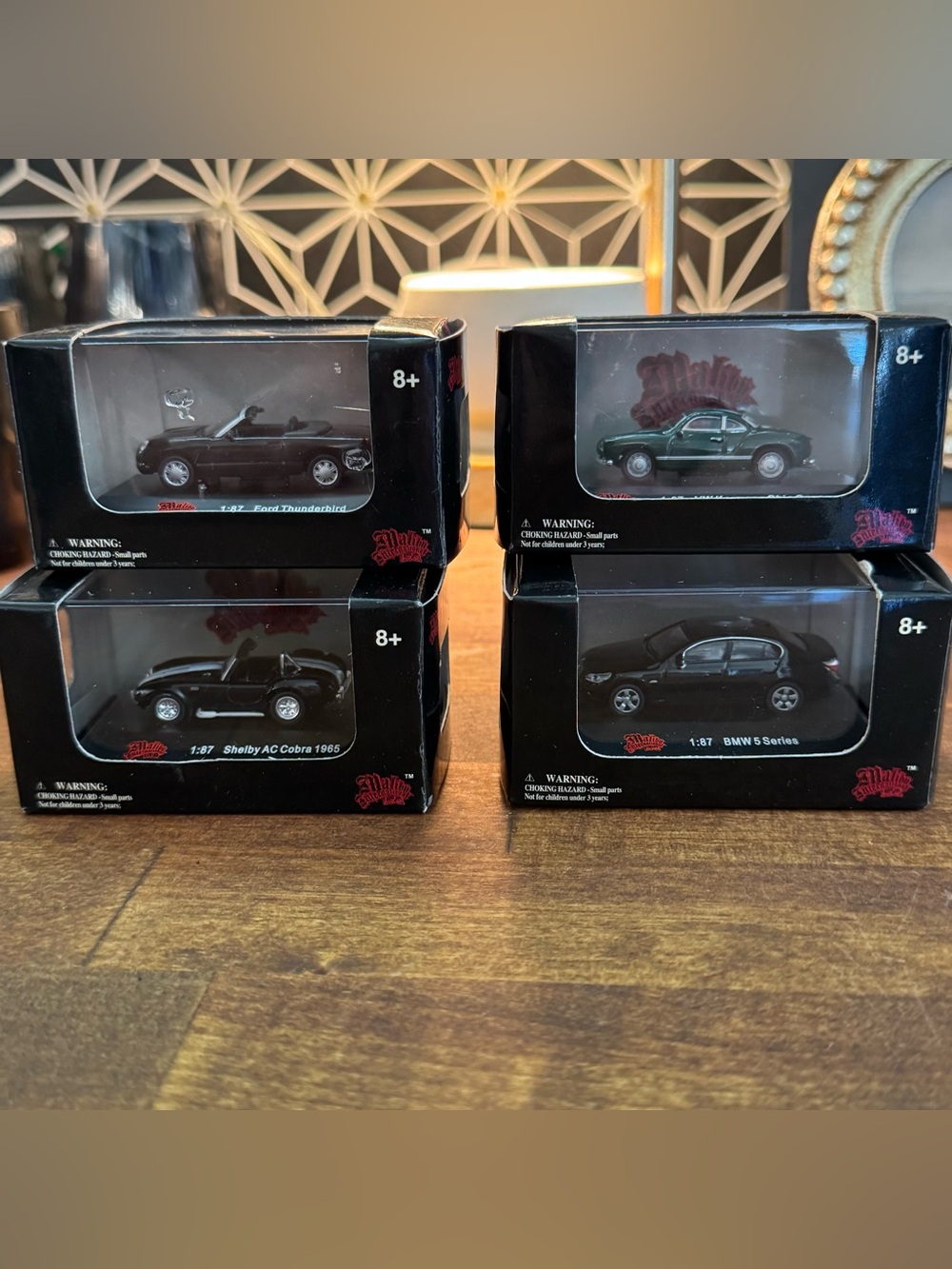 Vintage Malibu International Ltd 1:87 Scale Die Cast Car Lot of 4 NWT